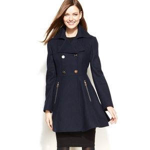 New Green Laundry by Shelli Segal fit & flare coat